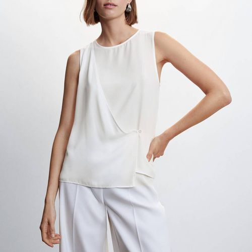 White Wrap Blouse - Mango - Modalova