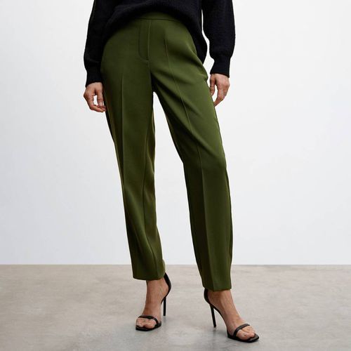 Green Flowy Suit Trousers - Mango - Modalova