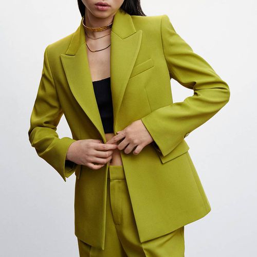 Green Pockets Suit Blazer - Mango - Modalova