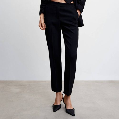 Black Flowy Suit Trousers - Mango - Modalova