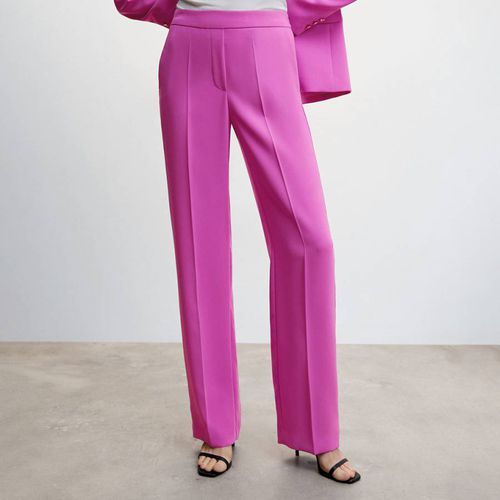 Purple Elastic Waist Suit Trousers - Mango - Modalova