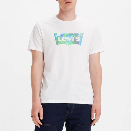 White Graphic Logo Cotton T-Shirt - Levi's - Modalova
