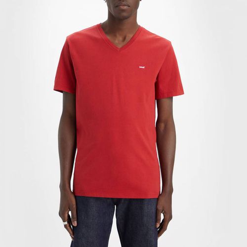 Red V-Neck Cotton T-Shirt - Levi's - Modalova