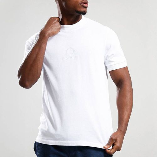 White Compass Logo Cotton T-Shirt - Ma Strum - Modalova