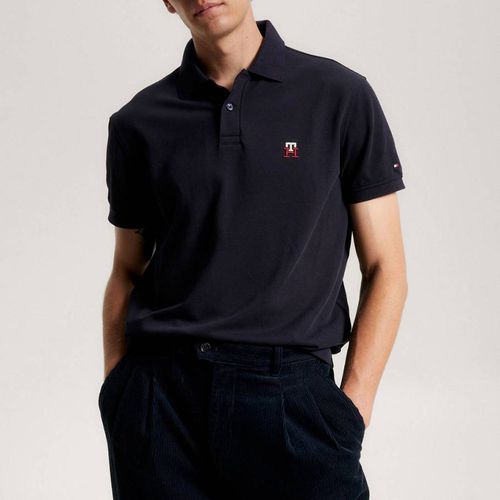 Black Cotton Blend Polo Shirt - Tommy Hilfiger - Modalova