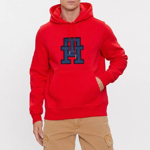 Red Cotton Blend Hoodie - Tommy Hilfiger - Modalova