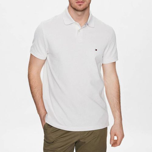 Ecru Cotton Polo Shirt - Tommy Hilfiger - Modalova