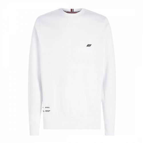 White Cotton Blend Sweatshirt - Tommy Hilfiger - Modalova