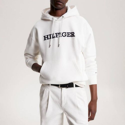 Drawstring Cotton Blend Hoodie - Tommy Hilfiger - Modalova