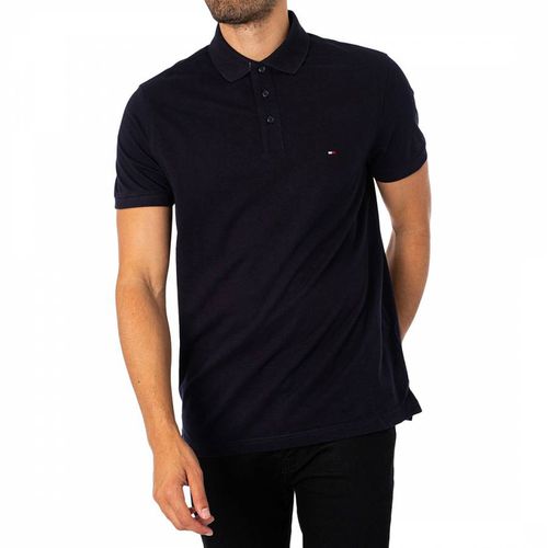 Black Cotton Polo Shirt - Tommy Hilfiger - Modalova