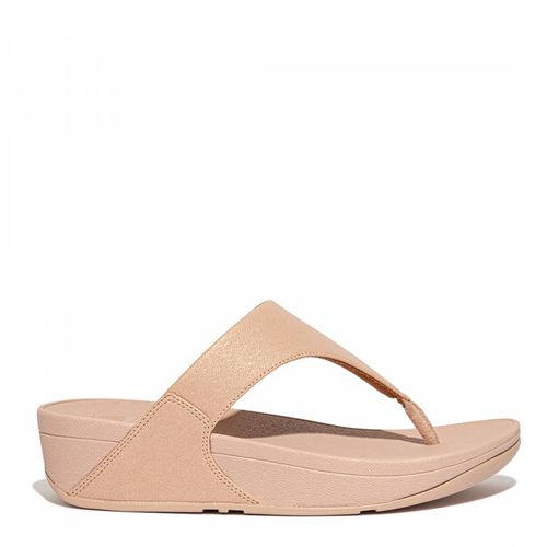 Lulu Leather Shimmer Toe Post Sandals - FitFlop - Modalova