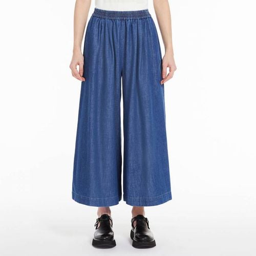 Blue Nupar Cotton Trousers - Weekend Max Mara - Modalova