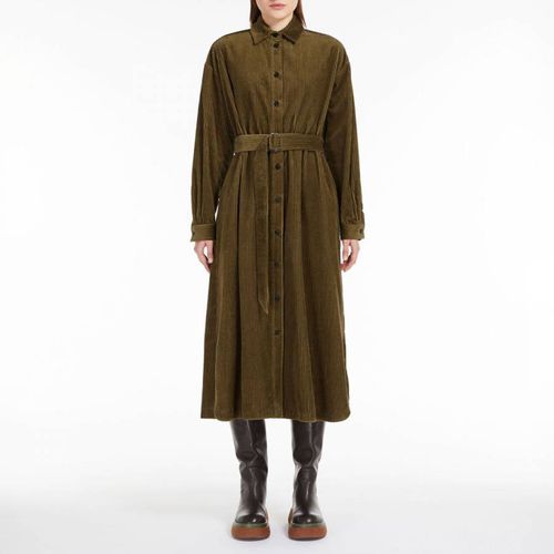 Khaki Uvetta Cotton Dress - Weekend Max Mara - Modalova