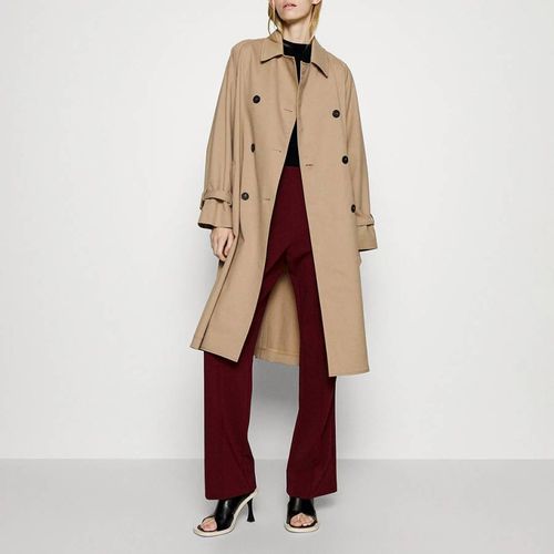 Beige Canida Wool Blend Trench Coat - Weekend Max Mara - Modalova