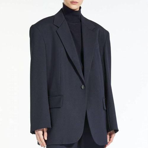 Navy Pappa Wool Blend Blazer - Weekend Max Mara - Modalova