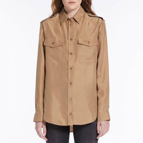 Beige Palk Silk Shirt - Weekend Max Mara - Modalova