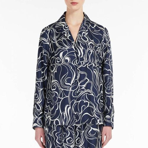 Navy Babila Silk Shirt - Weekend Max Mara - Modalova