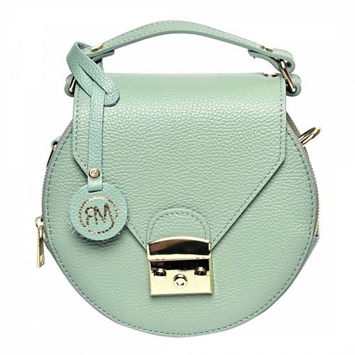 Green Italian Leather Top Handle Bag - Roberta M - Modalova