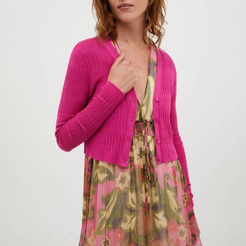 Pink Silvia Cotton Blend Cardigan - Max&Co. - Modalova