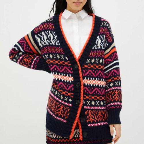 Printed Wool Blend Calipso Cardigan - Max&Co. - Modalova