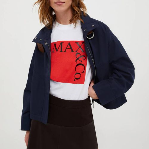 Navy Oniric Cotton Blend Jacket - Max&Co. - Modalova