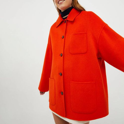 Orange Predazzo Wool Blend Coat - Max&Co. - Modalova