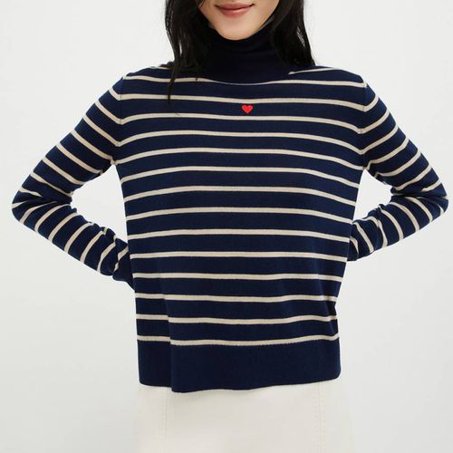 Navy/White Stripe Wool Collie Jumper - Max&Co. - Modalova