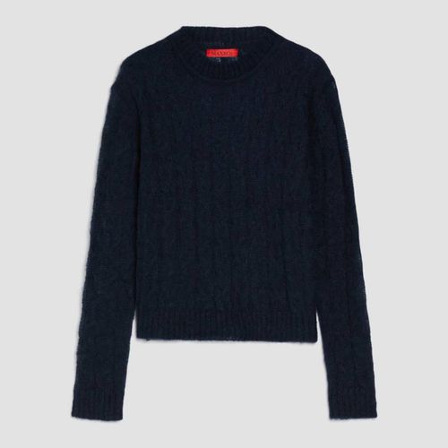 Navy Wool Blend Ilaos Jumper - Max&Co. - Modalova