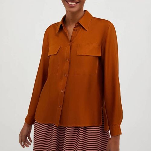 Rust Silk Odometro Blouse - Max&Co. - Modalova