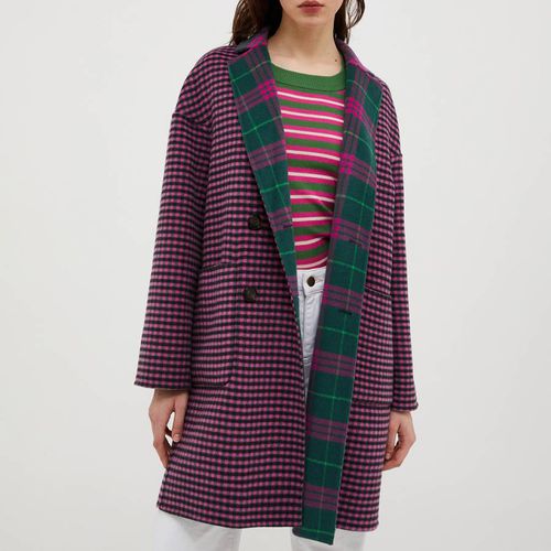 Pink/Green Riccardo Wool Blend Coat - Max&Co. - Modalova