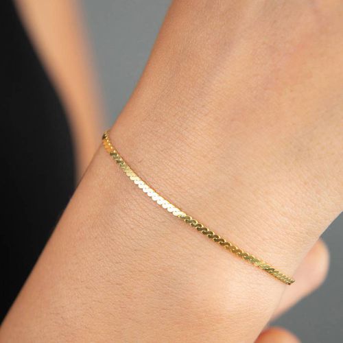 Gold Chain Bracelet - Elika - Modalova