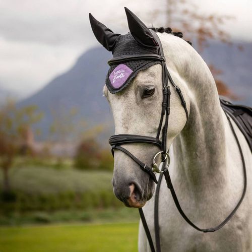 Black/Purple Earth Fly Hood - LeMieux - Modalova