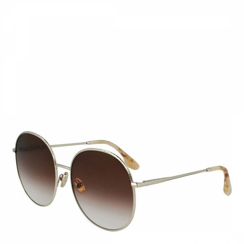 Womens Gold Sunglasses 59mm - Victoria Beckham - Modalova