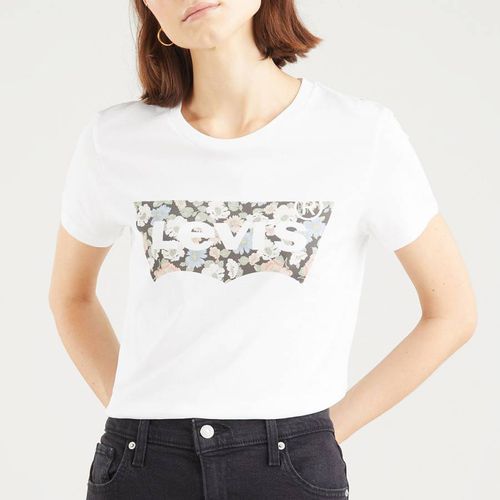 White Vanessa Floral Cotton T-Shirt - Levi's - Modalova