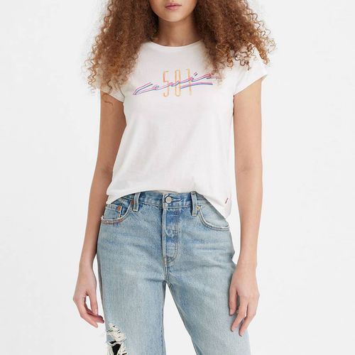 White Graphic Logo Cotton T-Shirt - Levi's - Modalova