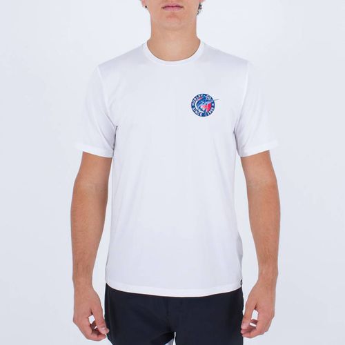 White Cotton Hybrid T-Shirt - Hurley - Modalova