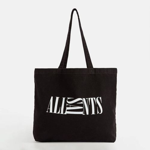 Black Oppose Cotton Tote Bag - AllSaints - Modalova