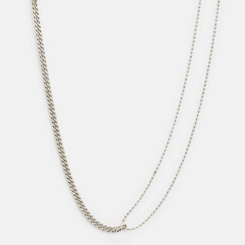 Silver Cai Curb Mix Necklace - AllSaints - Modalova