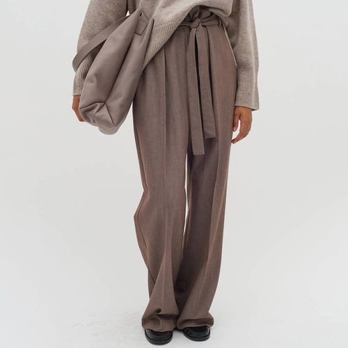 Brown Naxa Wool Blend Trousers - Inwear - Modalova
