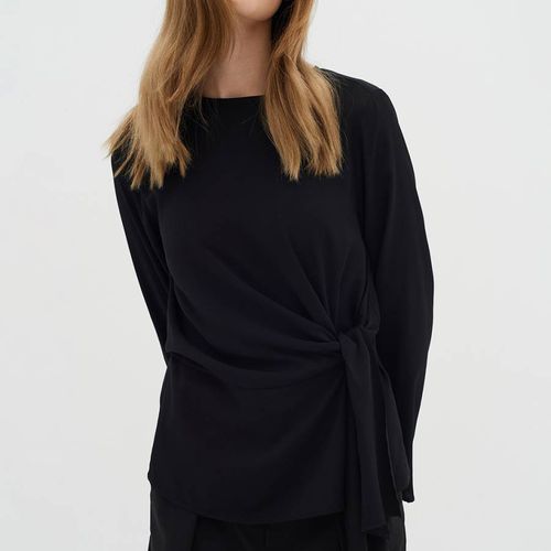 Black Cadenza Drape Blouse - Inwear - Modalova