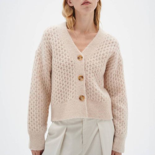 Pale Pink Olisse V-Neck Wool Blend Cardigan - Inwear - Modalova