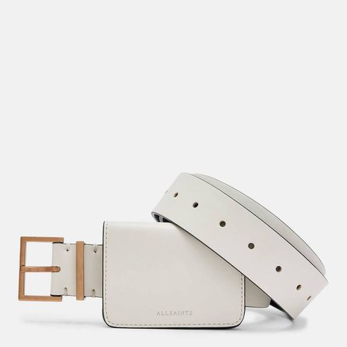 White Teri Leather Bag Belt - AllSaints - Modalova