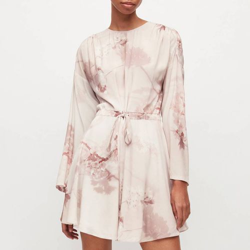 Pink Cassandra Ume Dress - AllSaints - Modalova