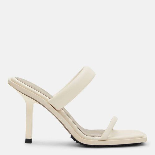White Ava Leather Heels - AllSaints - Modalova