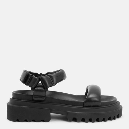 Black Helium Leather Sandals - AllSaints - Modalova