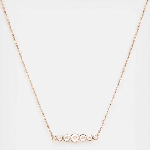 Warm Brass Dana Pearl Bar Necklace - AllSaints - Modalova