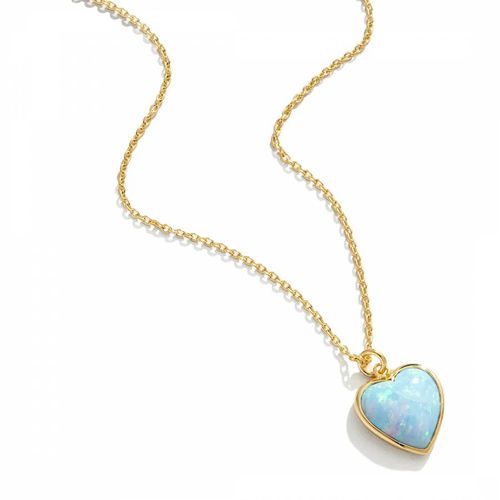 Blue Opal Heart Necklace - Rosie Fortescue Jewellery - Modalova