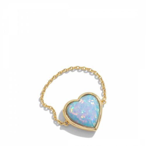 Blue Opal Heart Ring - Rosie Fortescue Jewellery - Modalova