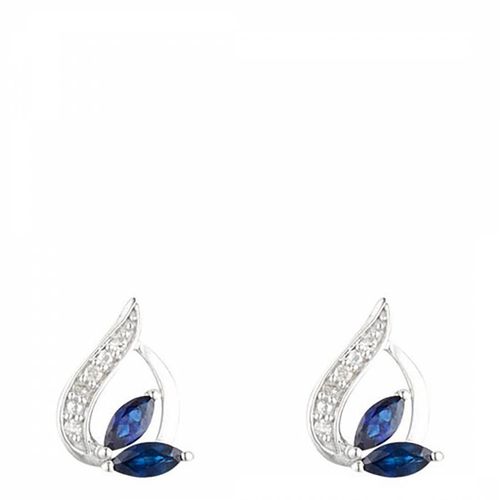 White Gold Coban Sapphire Earrings - Artisan Joaillier - Modalova