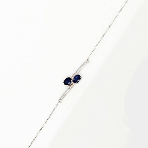 White Cayagan Sapphire Bracelet - Artisan Joaillier - Modalova